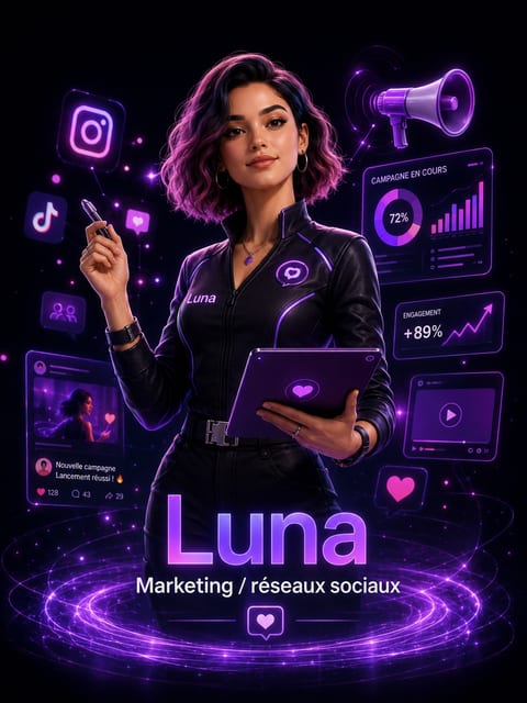 Luna, agent stratégie marketing et éditorial
